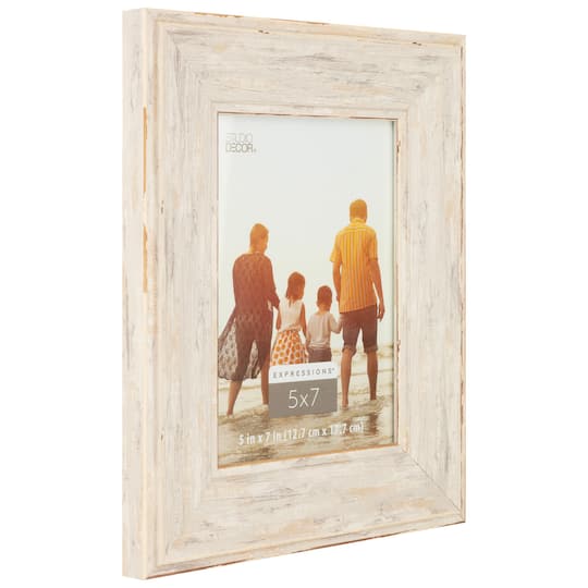 12 Pack: Greige Distressed Wide 5" x 7" Frame, Expressions™ by Studio Décor®